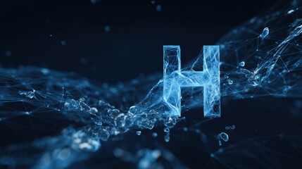 Hydrogen technology, molecule business wallpaper