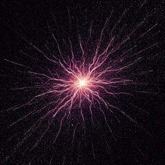 Obraz premium Complex abstract background visualizing structural decay, thermal dissipation, and high levels of randomness across a digital particle field ,flow ,disorder ,dark