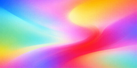Obraz premium An abstract colorful rainbow background design featuring bright motion blur waves and a textured pattern of blue, green, and orange light for a vibrant artistic wallpaper backdrop
