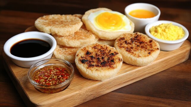 indulge in a delightful spread of filipino puto fluffy rice cakes with a hint of sweetness perfect for enjoying as a snack or complementing savory meals for a memorable dining adventure