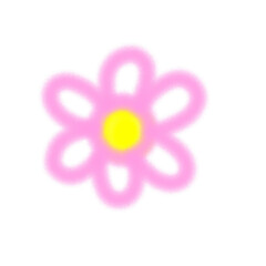 colorful flower on white background