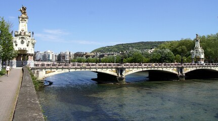 Fototapeta premium Maria Cristina Bridge, Donostia, San Sebastian, Basque Country, Spain