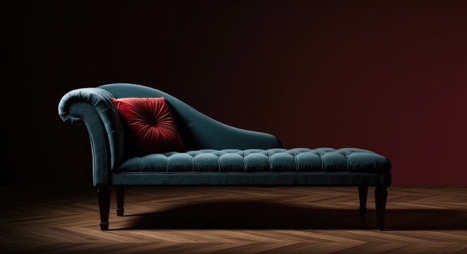 A luxurious, deep velvet divan seat placed in an elegant room, emphasizing comfort, plush upholstery, and classic interior design style ,upholstery ,comfortable ,couch