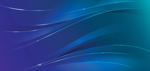 Smooth flowing waves of light and digital blue fractal curves create an abstract motion pattern for a smooth vector wallpaper illustration designSmooth flowing waves of light and digital blue fractal 