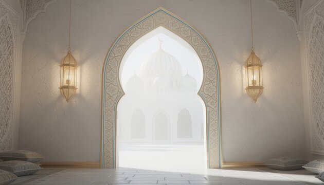 interior of the mosque