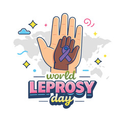 World Leprosy Day eps file detailing vector graphics and metadata information