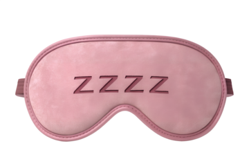Sleeping eye mask isolated on transparent background