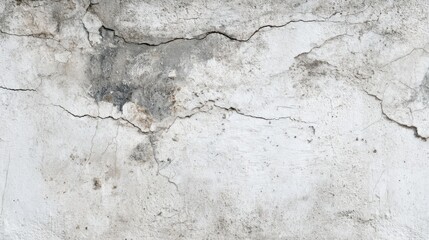 Obraz premium Aged white plaster wall with fine cracks