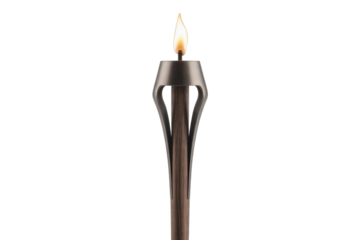 Burning Tiki Torch Flame