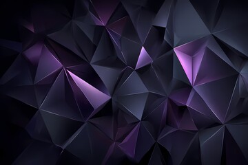 Fototapeta premium Abstract geometric low poly background with purple and blue tones
