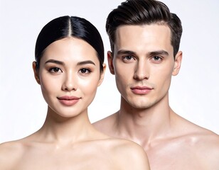 Portrait of a young couple together.