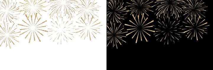 Fireworks - New year fireworks vector illustration of an abstract background
