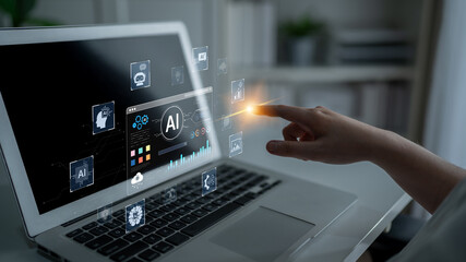 A user interface for a generative AI platform. This technology uses machine learning to create new digital content, automate tasks, and provide intelligent solutions. Fermion