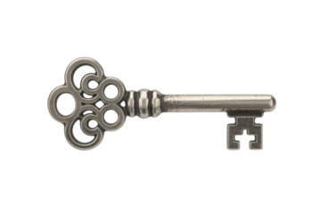 Antique silver key
