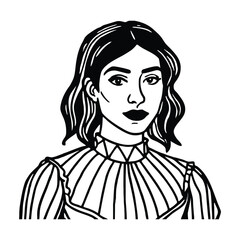 Woman wearing sheer blouse