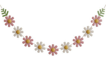Cute flower garland decoration
