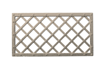 Elegant lattice fence panel design element