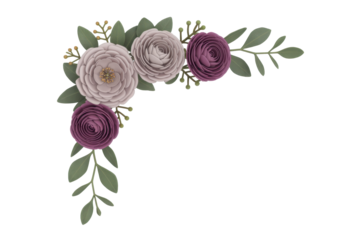 Floral corner arrangement, soft colors