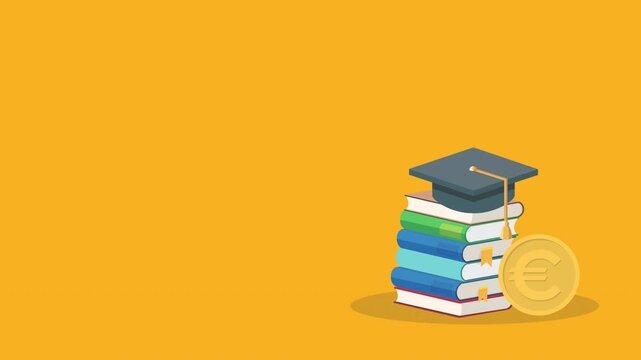 Student scholarship for college and university. Tuition fees for education, investment in scholarship concept.	