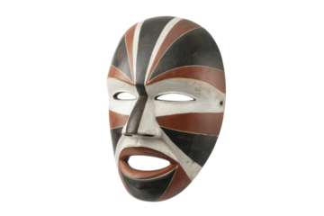 Striking Tribal Mask with Bold Design