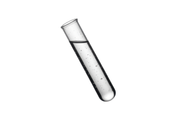 Test tube with liquid