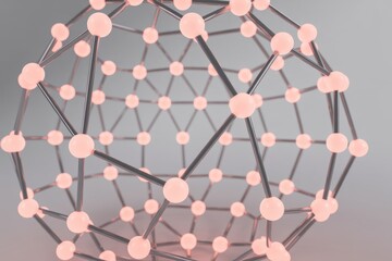 Abstract Sphere Molecule Structure