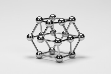Buckyball Structure on White