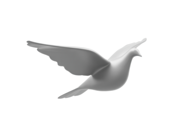 Dove flying, symbol of peace
