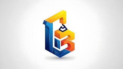 Fototapeta premium Modern Geometric Letter Logo Design