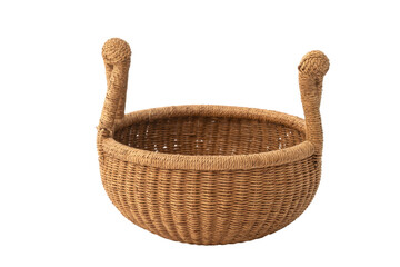 Obraz premium Handwoven basket with handles