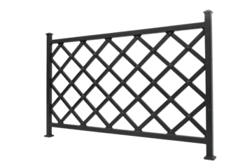 Metal garden fence panel element