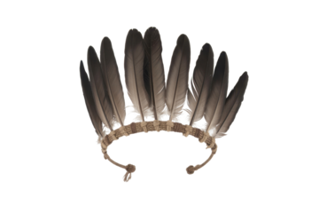 Native American Headdress with Feathers