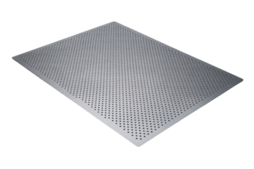 Perforated metal sheet with round holes