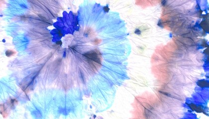 にじむ色彩/布染めアート2