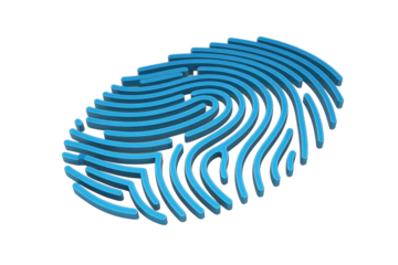 Blue Fingerprint Security Scan