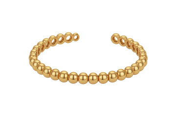 Obraz premium Elegant gold beaded bracelet jewelry