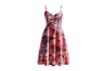 Floral print sundress with spaghetti straps