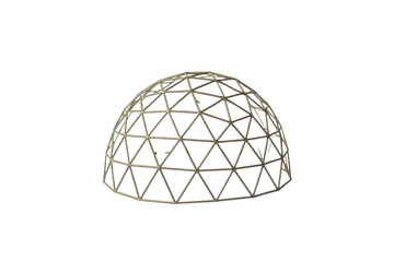 Geodesic dome framework construction