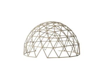 Geodesic dome framework construction