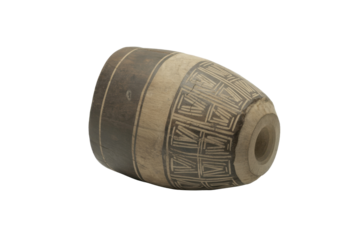 Hand Drum with Tribal Pattern