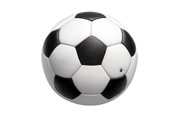 Fototapeta premium Soccer ball on transparent background. Iconic equipment for professional sports, competition, and team games
