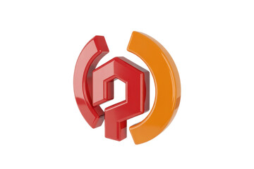 Red and Orange Abstract Icon