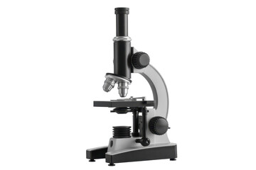 Silver and black microscope