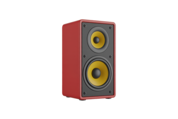 Speaker with yellow cone