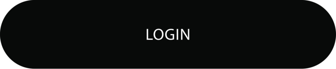 Obraz premium Dark login button vector with minimalist UI style, flat capsule control for web apps clean