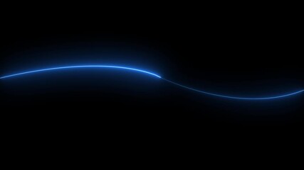 Neon lights glowing futuristic trendy red color seamless neon light line technology motion background. Neon lights blinking lines moving animation Abstract glowing rainbow color neon lines - Powered by Adobe