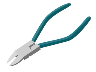 ニッパーのイラスト / Diagonal Cutting Pliers Illustration