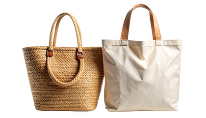 Shopping bag isolated on transparent background, high-quality PNG with handles and modern design, ideal for retail, ecommerce, branding, and marketing visuals.