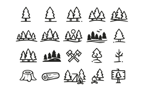 Forest and Nature Icon Set