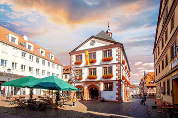 Obraz premium Altstadt, Lahr am Main, Bayern, Deutschland 